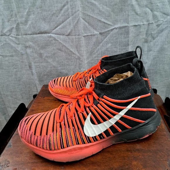 %Nike Free Train Force Flyknit Men\'s Training Shoes Size 12.5 Crimson Red / A 30 main image 5